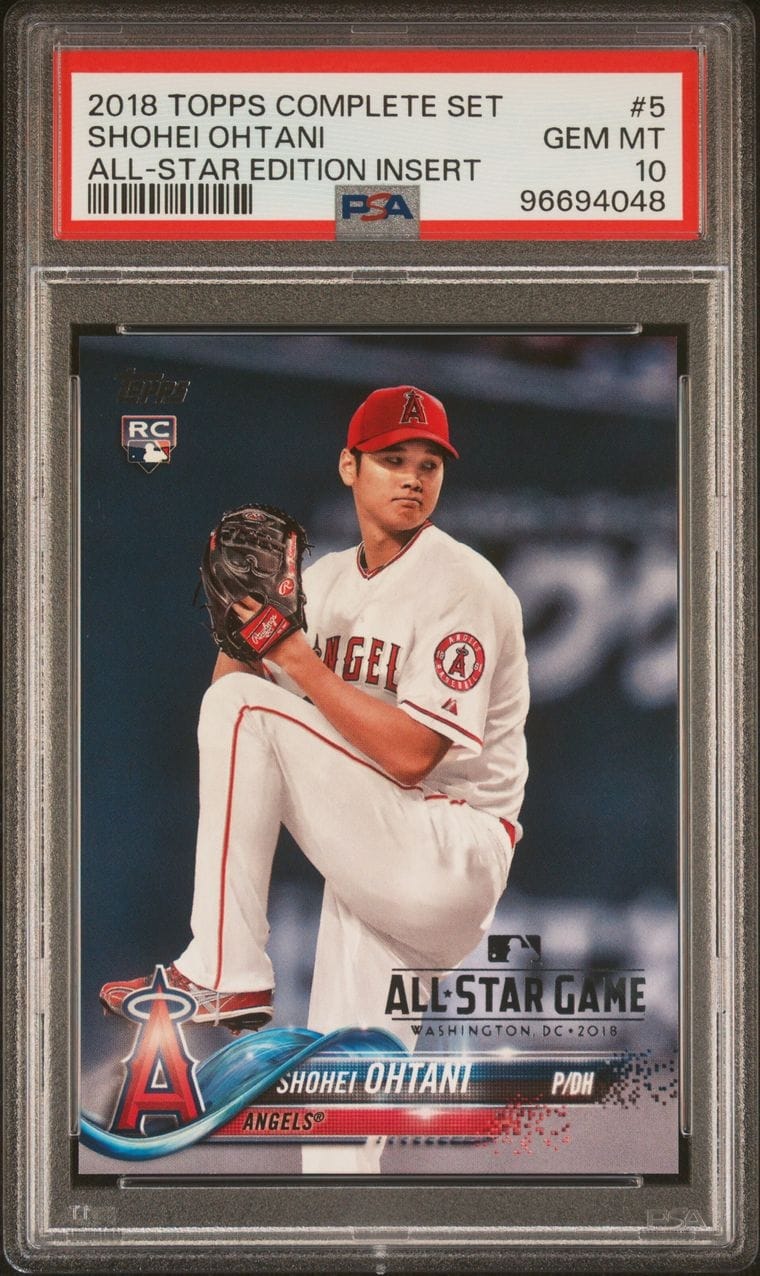 Shohei Ohtani - 2018 Topps Complete Set - All Star Edition Insert - PSA 10